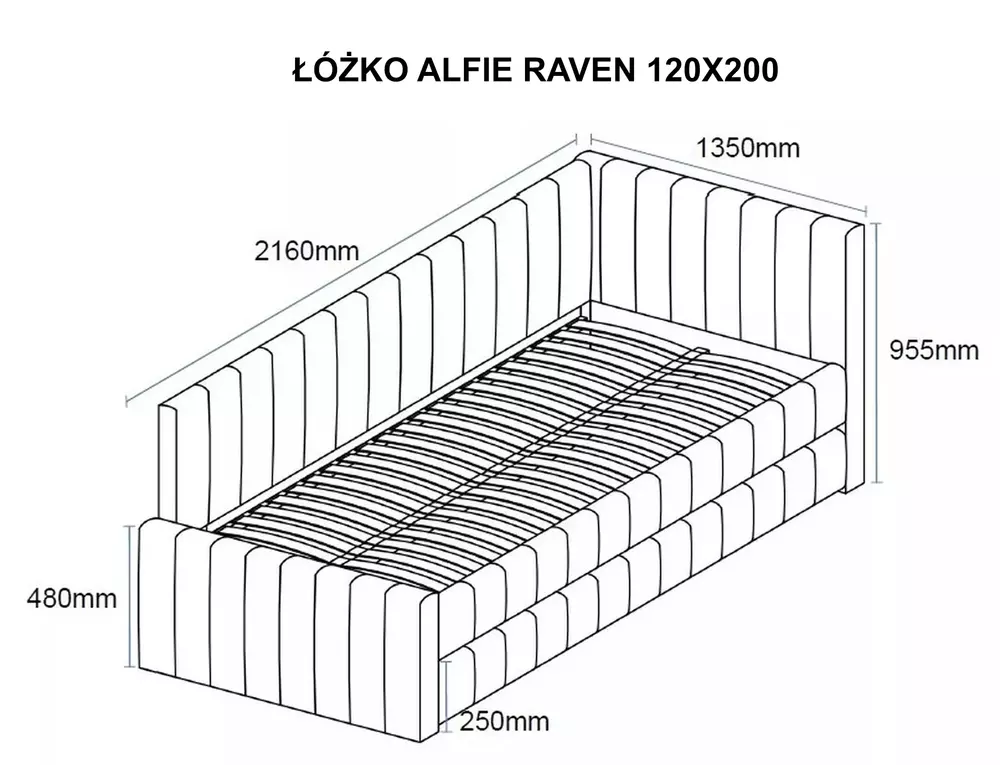 Alfie Raven Bed
